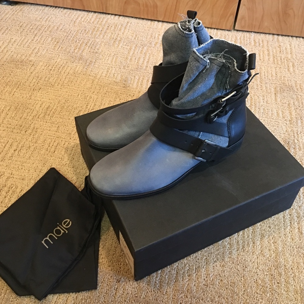 • Maje • denim boots